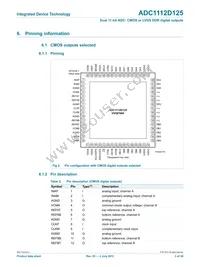 ADC1112D125HN-C18 Datasheet Page 3