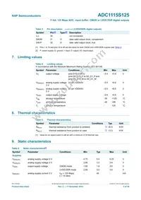 ADC1115S125HN/C1:5 Datasheet Page 5