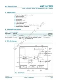 ADC1207S080HW/C1:5 Datasheet Page 2