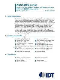 ADC1410S125HN-C18 Datasheet Cover