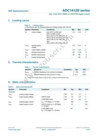 ADC1412D125HN/C1:5 Datasheet Page 7