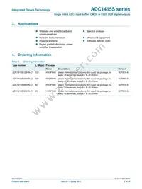 ADC1415S125HN-C18 Datasheet Page 2