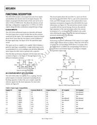 ADCLK854BCPZ Datasheet Page 12