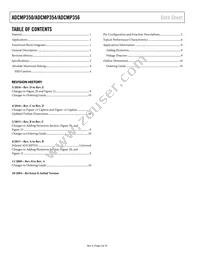 ADCMP356YKS-REEL7 Datasheet Page 2