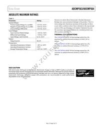ADCMP563BCPZ-R2 Datasheet Page 5