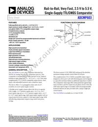 ADCMP603BCPZ-WP Datasheet Cover