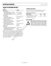 ADCMP605BCPZ-R2 Datasheet Page 6