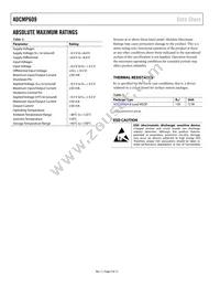 ADCMP609BRMZ-REEL Datasheet Page 4