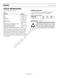 ADD5205ACPZ-RL Datasheet Page 6