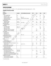 ADD5211ACPZ-RL Datasheet Page 4