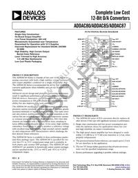 ADDAC87CBI-V Datasheet Cover