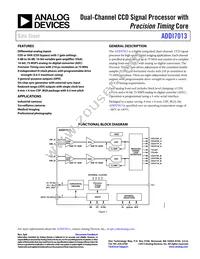 ADDI7013BBCZRL Datasheet Cover