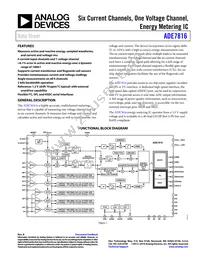 ADE7816ACPZ-RL Datasheet Cover