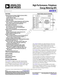 ADE9078ACPZ-RL Datasheet Cover