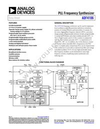 ADF4106BRU-REEL7 Datasheet Cover