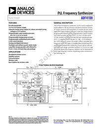ADF4108BCPZ-RL Datasheet Cover