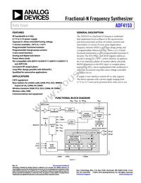 ADF4153BRU-REEL7 Datasheet Cover