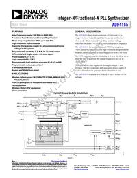 ADF4155BCPZ-RL7 Datasheet Cover