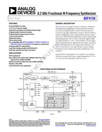 ADF4156BRUZ-RL Datasheet Cover