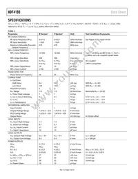 ADF4193WCCPZ-RL7 Datasheet Page 4