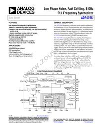 ADF4196BCPZ Datasheet Cover