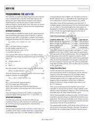 ADF4196BCPZ Datasheet Page 22