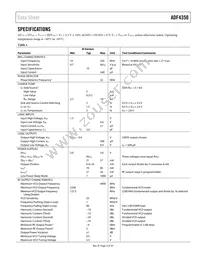 ADF4350BCPZ-RL Datasheet Page 3