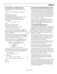 ADF4351BCPZ Datasheet Page 21