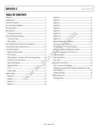 ADF4355-2BCPZ-RL7 Datasheet Page 2