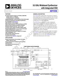 ADF4356BCPZ-RL7 Datasheet Cover