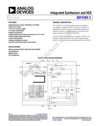 ADF4360-2BCPZRL7 Datasheet Cover