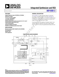 ADF4360-3BCPZRL Datasheet Cover