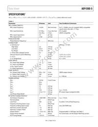 ADF4360-5BCPZ Datasheet Page 3