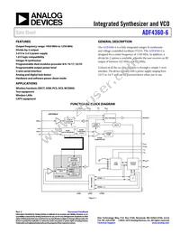 ADF4360-6BCPZRL7 Datasheet Cover