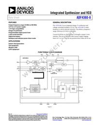 ADF4360-8BCPZRL Datasheet Cover
