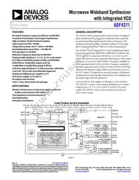 ADF4371BCCZ-RL7 Datasheet Cover