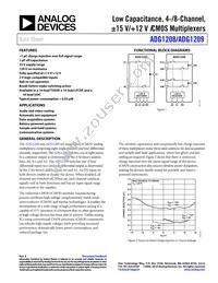 ADG1209YCPZ-REEL Datasheet Cover