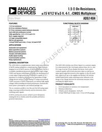 ADG1404YRUZ-REEL7 Datasheet Cover