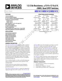 ADG1411WBCPZ-REEL Datasheet Cover