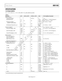 ADG1436YCPZ-REEL Datasheet Page 3
