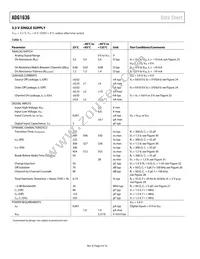 ADG1636BCPZ-REEL Datasheet Page 6