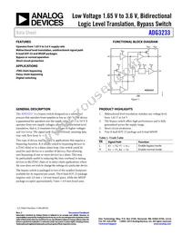 ADG3233BRMZ-REEL7 Datasheet Cover