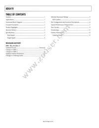 ADG419BRM-REEL7 Datasheet Page 2