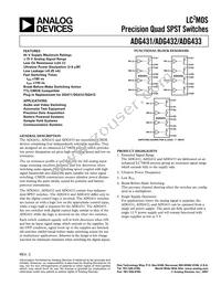 ADG432BR-REEL Datasheet Cover