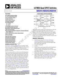 ADG441BR-REEL Datasheet Cover