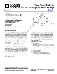 ADG465BRTZ-REEL7 Datasheet Cover