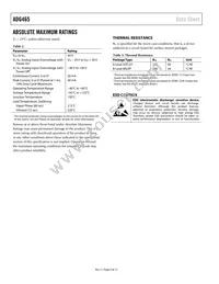 ADG465BRTZ-REEL7 Datasheet Page 4