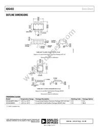 ADG465BRTZ-REEL7 Datasheet Page 12