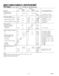 ADG511BR-REEL7 Datasheet Page 2