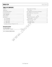 ADG5412WBCPZ-REEL7 Datasheet Page 2
